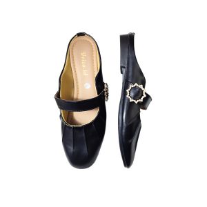 Sandal Wanita Mules Flatshoes Terbaru Kekinian Korean Style Elegan