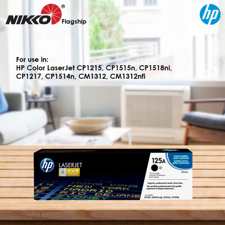 [Original] HP 125A ( CB540A CB541A CB542A CB543A ) Black Cyan Magenta Yellow Original Toner Cartridge for CP1215  CP1515n CP1217 CM1312 CM1312nfi Printer 125 A CB 540 A CB 541 A 542 543