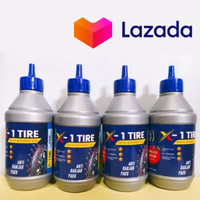 5 botol cairan tubles tubeless X-1 TIRE 350ML penambal ban