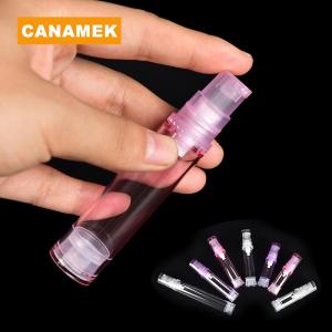 【CANAMEK】 1pc 5 10 15ml Empty Airless Pump Bottles Cosmetic Lotion Container Travel Use