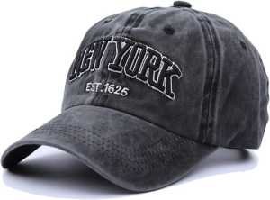Topi Black Washed Baseball Pria Wanita Premium Bahan Denim Casual Terbaru
