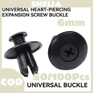 6mm Car Clips Fasteners Plastic Door Panel Extension Fender Expansion Screw Clip