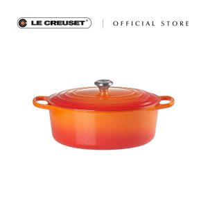 Le Creuset Cast Iron Signature Oval French Oven 31cm (Flame)