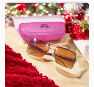 Kacamata Sunglasses Wanita Elegan Full Rim Anti Silau - Frame Polos Warna Cinnamon/Burgundy