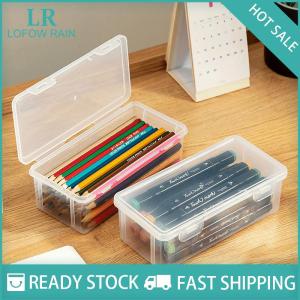 LF Wholesale✨Flash Sale ✨ Cosmetic Makeup Boxes Transparent Pencil Case Foundation Blush Eyeshadow Brushes Holder Desktop Stationery Storage Organizer