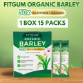 FITGUM Organic Barley Powder Original for detoxification, moistening intestines, burning fat, purifying liver, lowering cholesterol, beautiful skin, healthy slimming drink. 
