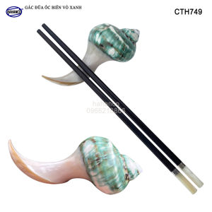 Gác đũa ốc biển vỏ xanh New Zealand độc đáo/ đặc sắc riêng khi bày trên bàn ăn- CTH749