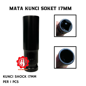 Termurah Mata Shock Impact Panjang 1/2" / Socket Kunci 17 MM Long Per 1 PCS