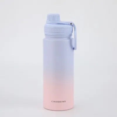 Crossing Urban Ceramic Stainless Steel Insulated Bottle 600ml | Keep Hot & Cold | Screw Cap Sports with Handle