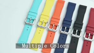 High Quality FKM Fluororubber Dive Watch Band 20/21/22mm Quick Release Pins Waterproof Strap For Rolex/Huawei/Samsung2026