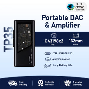 EPZ TP35 Portable DAC & Earphone Amplifier – Hi-Fi Audio with C43198x2 Chip 384kHz/32Bit PCM DSD256 Support Low Noise & CNC Alloy Build
