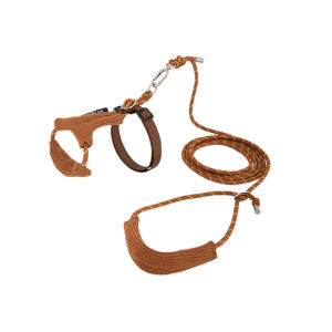 Hamshmoc vải nhung mềm mại Kitten khai thác có thể điều chỉnh Polyester dây tròn không cần tay Dây dắt chó Comfort dây dắt thú cưng