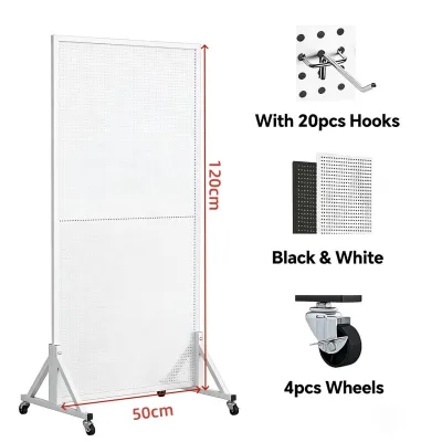 Metal pegboard storage display rack wall mounted home gaming room wall mounted rack hardware tools storage racks