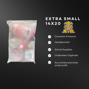 Frosted matte Zipper Packaging transparent plastic travel pouch food storage organizer