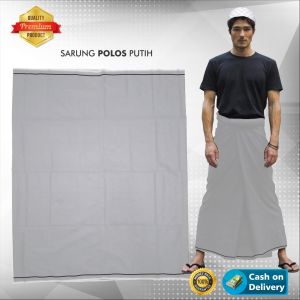 Sarung Tenun Hitam Polos Premium