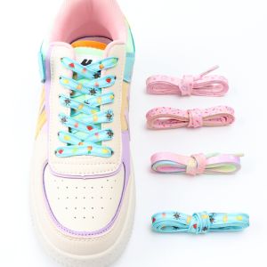 120CM Flat Shoe Laces For Sneakers Cartoon Shoelaces Cute Pattern Colorful Printing Sports Shoelace Accessories Shoestring