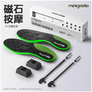 CCW 1 cặp 9 nam châm điện lót giày mát-xa đệm gan bàn chân miếng lót giày trị liệu từ tính lót