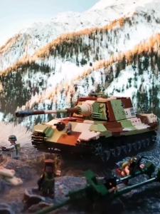 《1206》ทหาร Challenger Leopard Panther Heavy รถถังทหาร Building Blocks พลาสติกรุ่นอิฐกองทัพของเล่นเด็ก