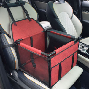 Dog Car Seats Pet Car Seats Puppy Portable Pet Booster Car Seats with Safety Leash and Stable Frame Breathable and Foldable Pet Car Baskets Washable Car Seats for Dogs Cats Small Pets