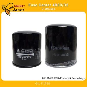 QUEENBEE OIL FILTER for Fuso Canter 4D30 4D32 Primary & Secondary ME-014838/33 C-305/ C-503