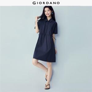 Giordano Women Women Dress - 100% Cotton Free Shipping 05466338