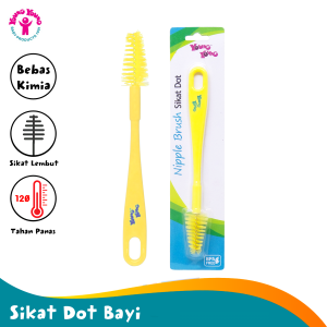 YOUNG YOUNG Sikat Dot Bayi Nylon Berkualitas BPA Fre Nipple Brush 767