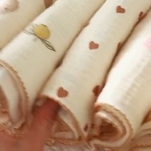 Newborn Baby Muslin Swaddle Blanket Breathable Cotton Gauze Kain Bedung Selimut Soft