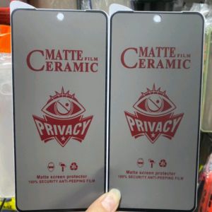 VIVO V27E VIVO Y1S Anti gores ceramic spy privacy hitam gelap plastik mika screen guard pelindung layar bukan kaca tempered