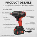 JLD Cordless impact wrench J88S impact jld 650nm terbaru impact baterai bor 88VF Bor bolak balik bor impact buka baut motor/CVT dan membuka baut ban mobil,bisa COD. 