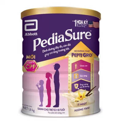 Sữa Pediasure B/A 1kg6 (Ít ngọt)