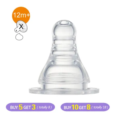 Buy10 take 8! Baby Silicone nipple for Pigeon Standard & Slim Neck Bottles Peristaltic Teats Replacement