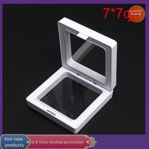Graceful White Transparent Suspension Display Cases Jewelry Box Necklace Storage Holder