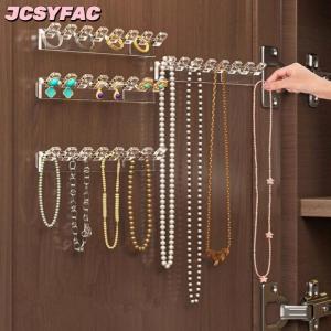 JCSYFAC 3pcs tự dính Vòng cổ tổ chức tiết kiệm không gian đa chức năng đồ trang sức tổ chức Vòng Cổ chủ treo tường