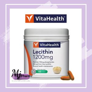 VitaHealth Lecithin 1200mg 150s softgels soya oil helps metabolism cell membrane support