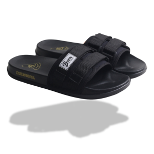 Sandal Pria Full black Slide Simple Flip Flop Ringan Slip Slop Baxa.Sandals