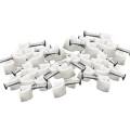 Klem Kabel Listrik Warna Putih Pakai Paku Baja Beton ukuran 7mm 8mm 9mm 10mm 12mm 20mm. 