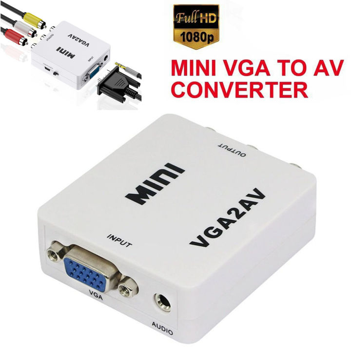 Адаптер(конвертер) входы RCA-Video,S-Video,VGA-выход VGA купить в Саратове, отзывы, описание, фото