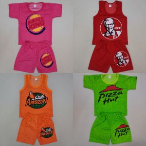 ชุดเด็ก ไซส์ S 6-12เดือน 12โล อก22นิ้ว ผ้ามันไมโคร ชุดแขนสั้น ชุดเสื้อกล้าม ชุดเด็กผู้ชาย ชุดเด็กผู้หญิง