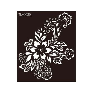 BMFUEW Hollow Henna Tattoo Stencil Mehndi Stickers Fake Tattoo Decals Temporary Tattoo Creative India Flower Henna Tattoo Template Legs Arm Hand