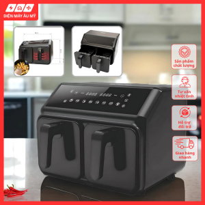 Nồi chiên không dầu 2 ngăn Michelino Nồi chiên thương hiệu nhập khẩu Đức Nồi Chiên Không Dầu 2 Ngăn Michelino