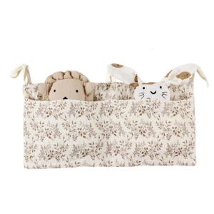 Bé cạnh giường ngủ Túi lưu trữ nôi đa chức năng giá treo túi cho khăn quàng cổ trẻ em Đồ chơi tã cũi trẻ em túi lưu trữ