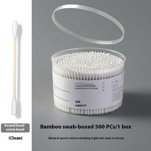 ASRV Boxed Double Ended Cotton Wwabs Disposable Cotton Swabs Swab for Ear Cleaning Baby Swabs Makeup Remover Cleaning Cotton Swab Cotton Swab
