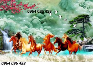 Tranh gạch 3d mã đáo thành công - 633XC