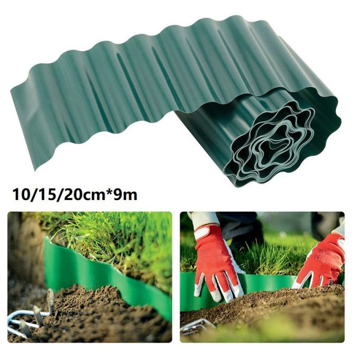 9m Length Plastic Garden Grass Lawn Edge Edging Border Fence Wall ...