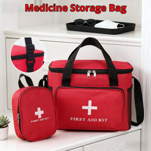 Portable First Aid Kit Multi Pocket Sorting Organizer Outdoor Emergency Supply Medicine Storage Bag