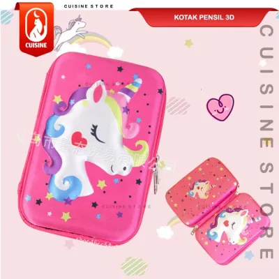Kotak Pensil 3D Timbul EVA Besar 22 CM Tempat Pensil Anak Karakter Lucu