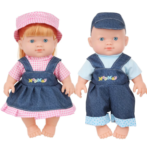 25cm Soft Nurturing Doll Roleplay Reborns with Poseable Design For Child Home Kindergarten Activity Parenting Game Toy