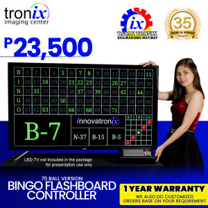Tronix Imaging 75 Balls - US Version - Bingo Flashboard Controller TVNOT Included 1year warranty