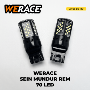 WERACE Lampu LED Sein Mundur Rem 70 SMD T20 7440 7443 BA15S BAU15S BAY15D PY21W P21W 1156 1157