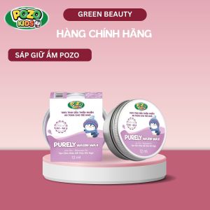 Sáp Giữ Ấm Pozo Kids Cho Bé Hỗ Trợ Tránh Cảm - Giảm Ho - Ngạt Mũi Do LạnhBé Nằm Điều Hoà Lọ 12ml (mẫu mới)